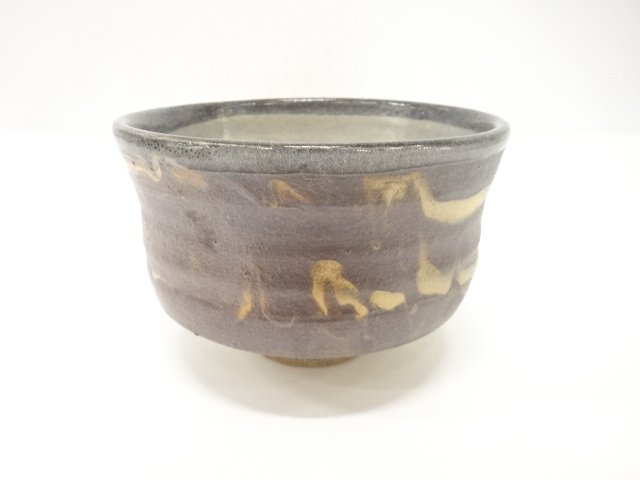 JAPANESE TEA CEREMONY / TEA CHAWAN / IRON GLAZE / ARTISAN WORK